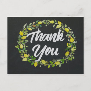 Chalkboard Vielen Dank Poastcard Postkarte