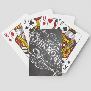 Chalkboard Vintage Spielkarten Hochzeitsgeschenke