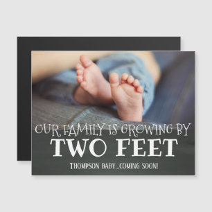 Chalkboard-Wachstum um 2 Fuß Adoption Neuer Baby Magneteinladung