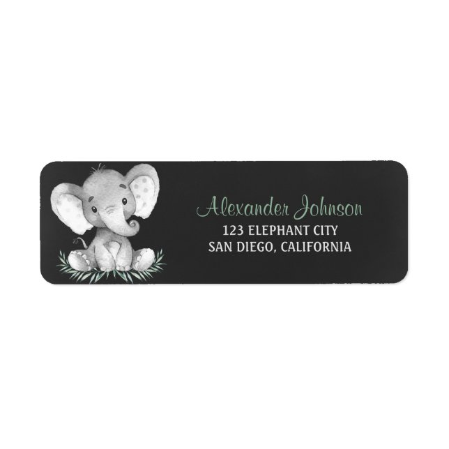 Chalkboard WasserfarbenElephant (Vorne)