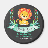 Chalkboard Watercolor Lion Vielen Dank
