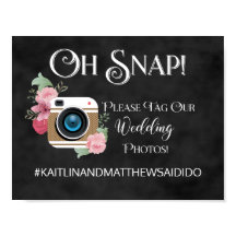 Chalkboard Wedding Sign Fotos Hashtag