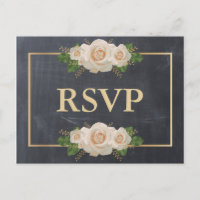 Chalkboard White Rose Golden Frame UAWG Male