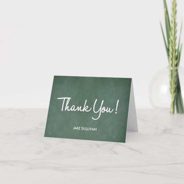 Chalkboard Writing Dankeschön Card Dankeskarte (Vorderseite)