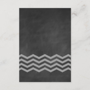 Chalkboard Zickzack UAWG RSVP Karte