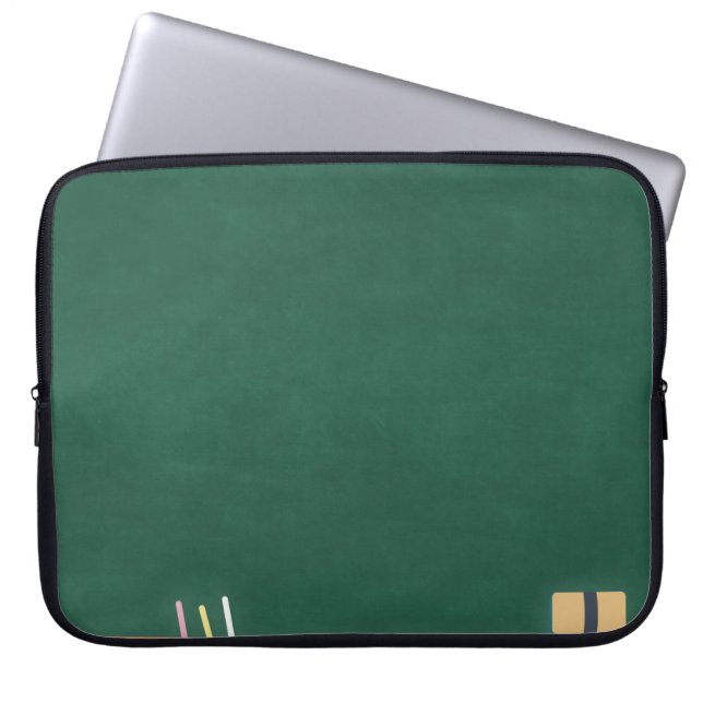 Chalkboardkreide-Radiergruppe Laptopschutzhülle (Vorderseite)