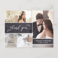Chalked 4 Foto Collage Rustic Wedding Vielen Dank