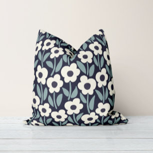 Chalkflower-Garten Moody Midnight  Kissen