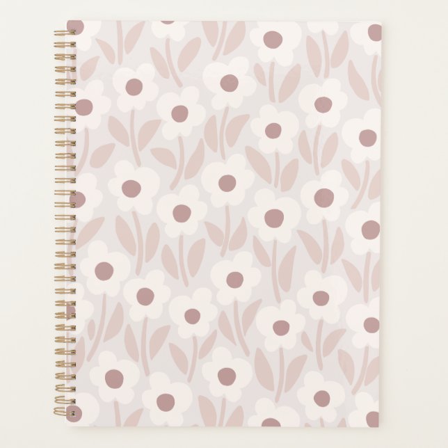 Chalkflower-Garten Sanft romantisches Rosa Planer (Vorderseite)