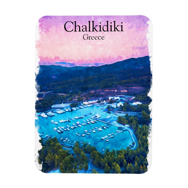 Chalkidiki Griechenland Landschaft Magnet (Vertikal)