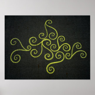 Chalkie Yellow Sea Poster