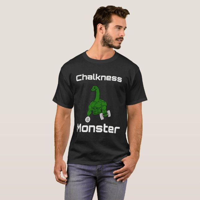 Chalkness Monster-Klettern Bouldering T-Shirt (Vorne ganz)
