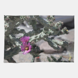 Challa Cactus in Blüte Geschirrtuch