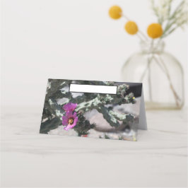 Challa Cactus in Blüte Platzkarte