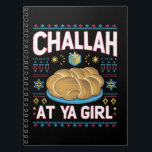Challah bei Ya Girl Funny Hanukkah Food Chanukah Notizblock<br><div class="desc">Challah bei Ya Girl Funny Hanukkah Food Chanukah</div>