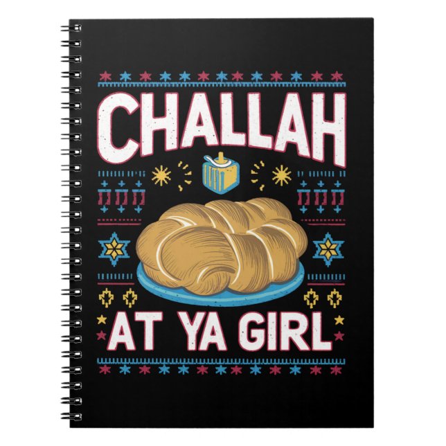 Challah bei Ya Girl Funny Hanukkah Food Chanukah Notizblock (Vorderseite)