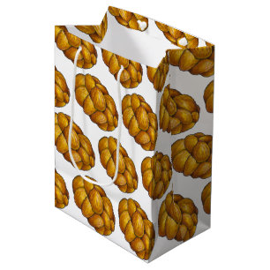 Challah Braided Jewish Bakery Brot Loaf Hanukkah Mittlere Geschenktüte