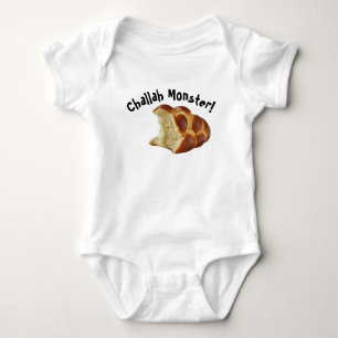 Challah Monster Shabbat Baby Bodysuit Baby Strampler