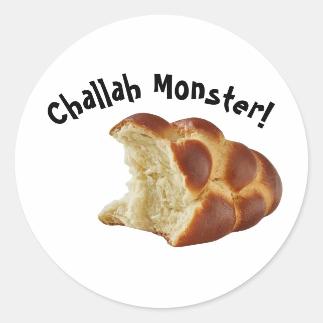 Challah Monster Shabbat Sticker (Vorderseite)