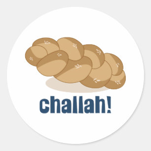 Challah! Runder Aufkleber