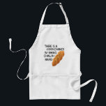 Challah Schürze<br><div class="desc">Challah Adult Schürze - Präsentation dieser unglaublich witzig Schürze mit einem Challah Brot Image. Mit der Meldung "Es gibt eine (gute) Chance, dass ich herausfordernde Brot backen". Eine sehr coole Idee für ein Hanukkah-Geschenk! Copyright Hinweis: Das in diesem Produkt verwendete Brot wurde freundlicherweise von der Site Free Vectors unter dem...</div>