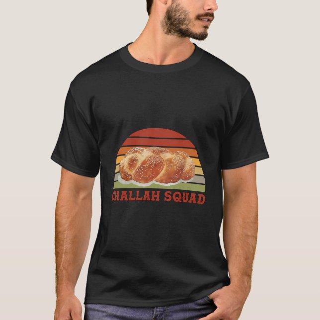 Challah Squad jüdischer Holiday Kosher Backbat T-Shirt (Vorderseite)