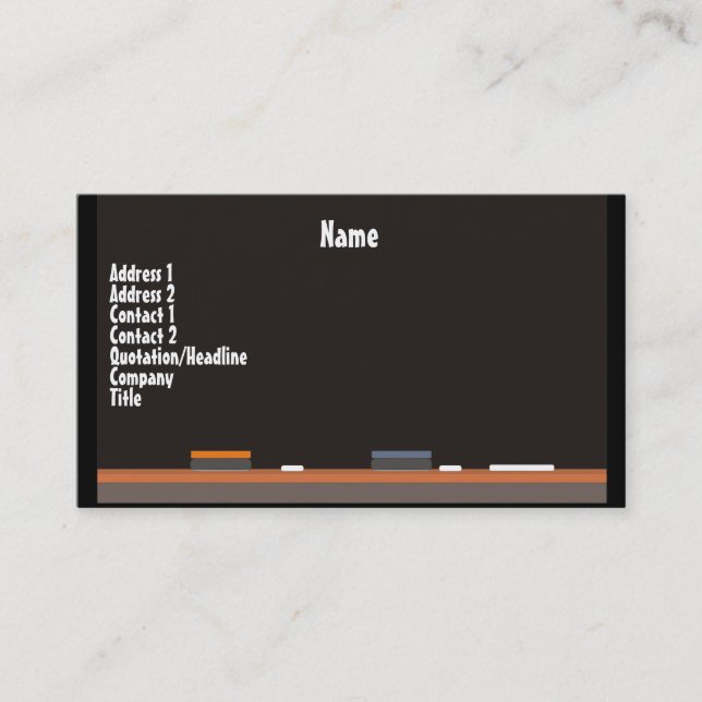 Challe Board Business Card Visitenkarte (Vorderseite)