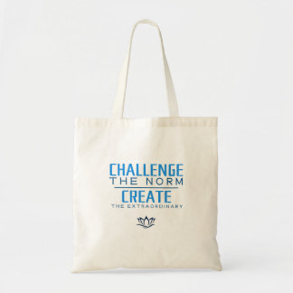 Challenge the norm Motivational Quote Tragetasche
