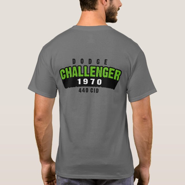 Challenger Caveman Shadow des Dodges 1970 T-Shirt (Rückseite)