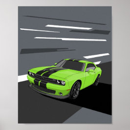 Challenger Grün Poster