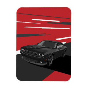 Challenger RT schwarz Magnet