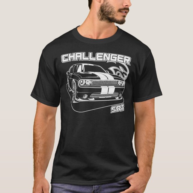 Challenger SRT - White Print Classic T-Shirt (Vorderseite)
