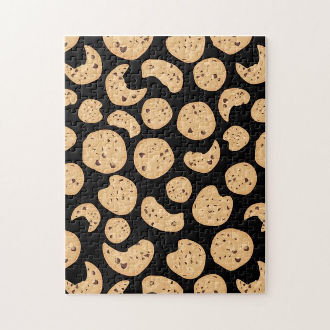 Challenging and Fun Chocolate Chip Cookies Muster Puzzle (Vertikal)