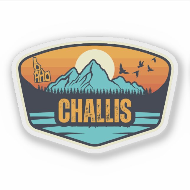 Challis, Idaho Aufkleber (Vorderseite)