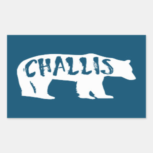 Challis Idaho Bear Rechteckiger Aufkleber