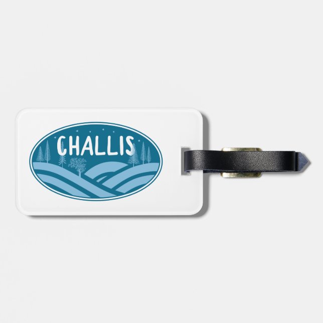 Challis Idaho im Freien Gepäckanhänger (Rückseite horizontal)