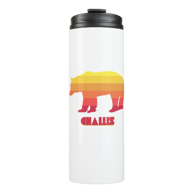 Challis Idaho Rainbow Bear Thermosbecher (Vorderseite)