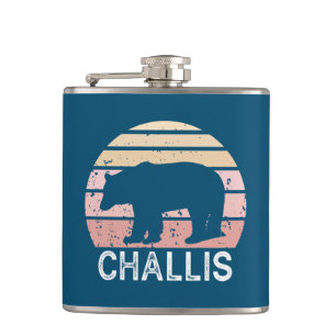 Challis Idaho Retro Bear Flachmann