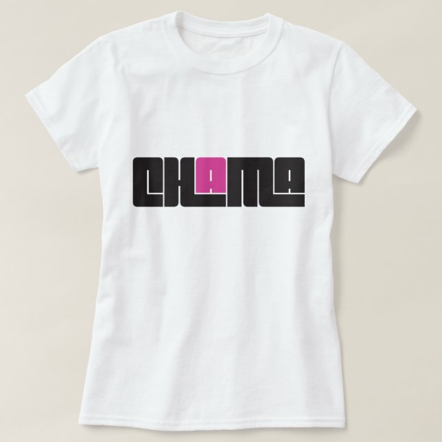 Chama Black und Pink T - Shirt (Design vorne)