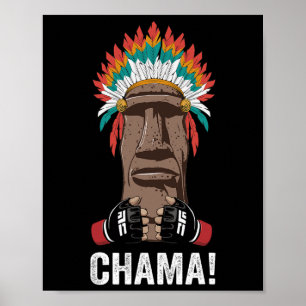 Chama Fighter Mixed Martial Arts Fan Jjb Boxing Mu Poster