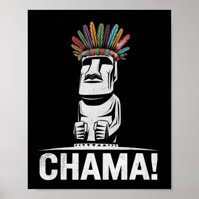 Chama Fighter Mixed Martial Arts Fan Jjb Boxing Mu Poster (Vorne)