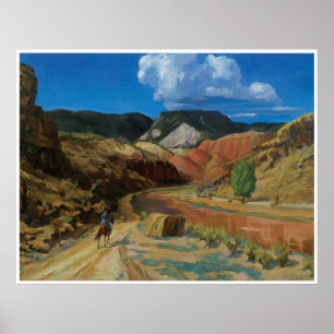 Chama laufendes Rot Poster