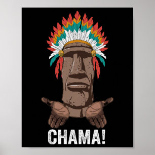 Chama Paotan Mma Fan Jjb Boxen Muay Thai Kickboxi Poster