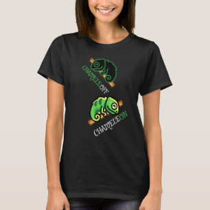 Chamäleon Chameleoff Echse Reptilien Gecko Überras T-Shirt