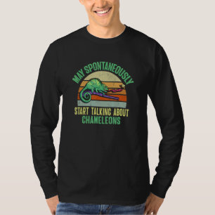 Chamäleon Eidechse Reptil Herpetologe T-Shirt