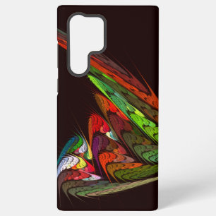 Chamäleon-Fraktal-Abstraktkunst in lebendiger Bewe Samsung Galaxy Hülle