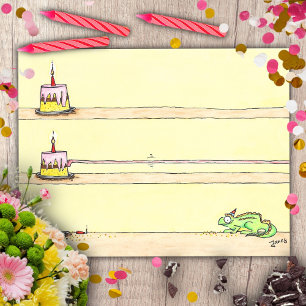 Chamäleon Geburtstag Postkarte