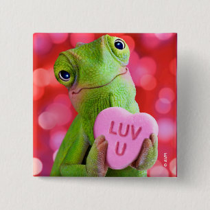 Chamäleon-Herz (Liebe dich) Button