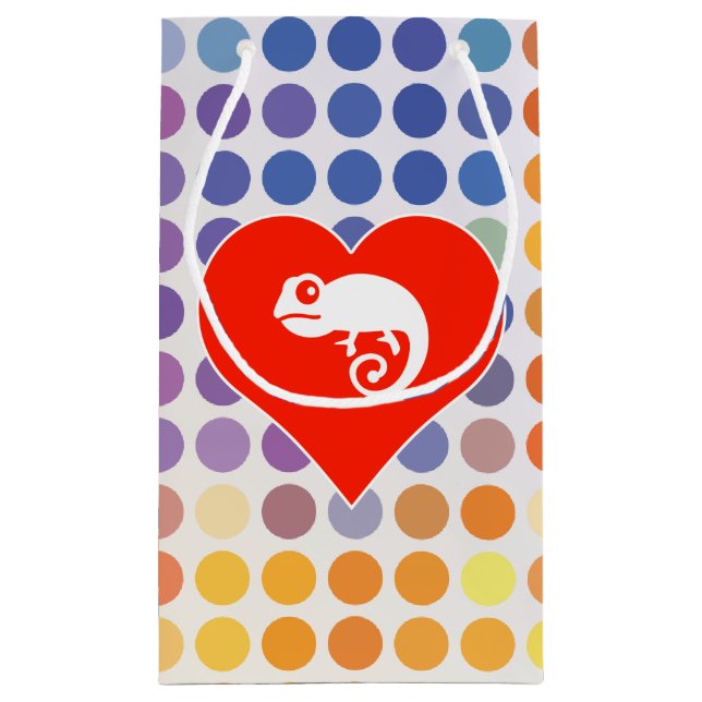 Chamäleon-Ikone Kleine Geschenktüte (Rückseite)