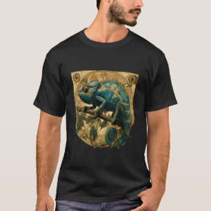 Chamäleon-Liebhaber-Porträt Kunstwerk Wildtiere Bu T-Shirt